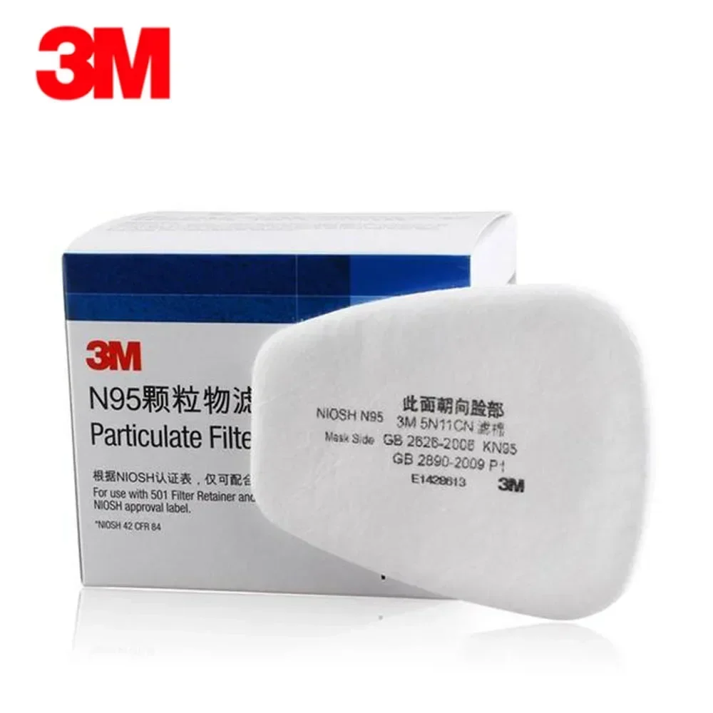 Dust Mask Construction - 10pcs/Box 3M 5N11 Cotton Filters For
