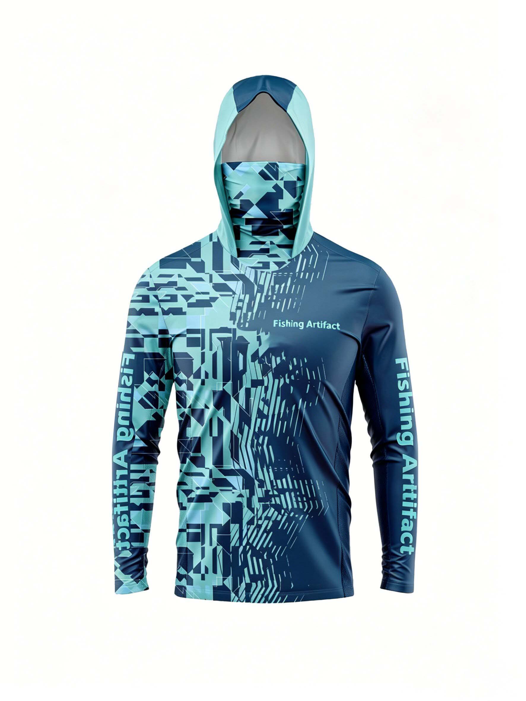 Men's Summer Fishing Hoodie, L - Sports Mask Breathable 评论和价格