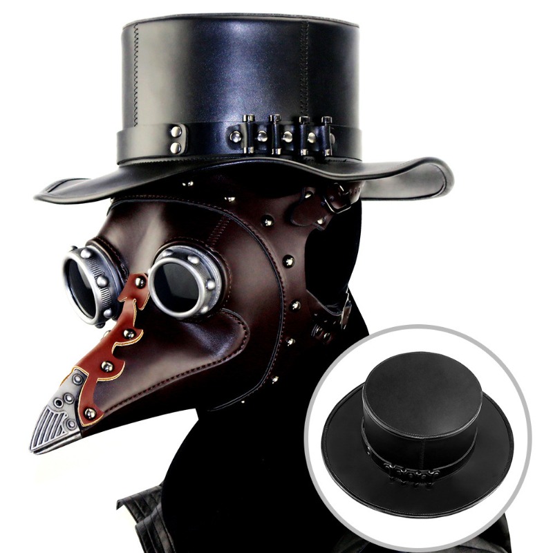 PU Leather Plague Doctor Mask  - Disposable Surgical Mask 评论和价格