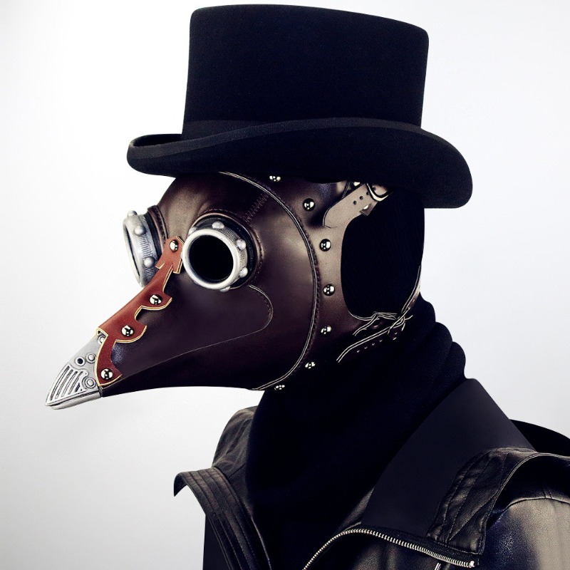 PU Leather Plague Doctor Mask  - Disposable Surgical Mask 评论和价格