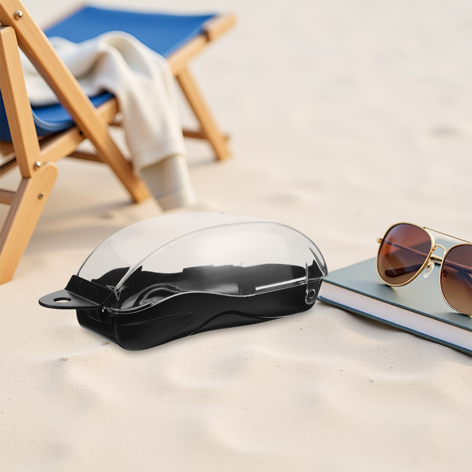 Swim Goggle Case Clear Lid Har - Mask Case Hard Shell 评论和价格