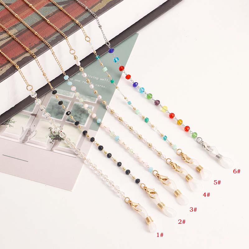 New Fashion Colorful Crystal G - Mask Chain Holder 评论和价格