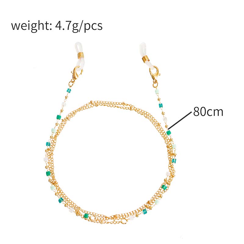New Fashion Colorful Crystal G - Mask Chain Holder 评论和价格