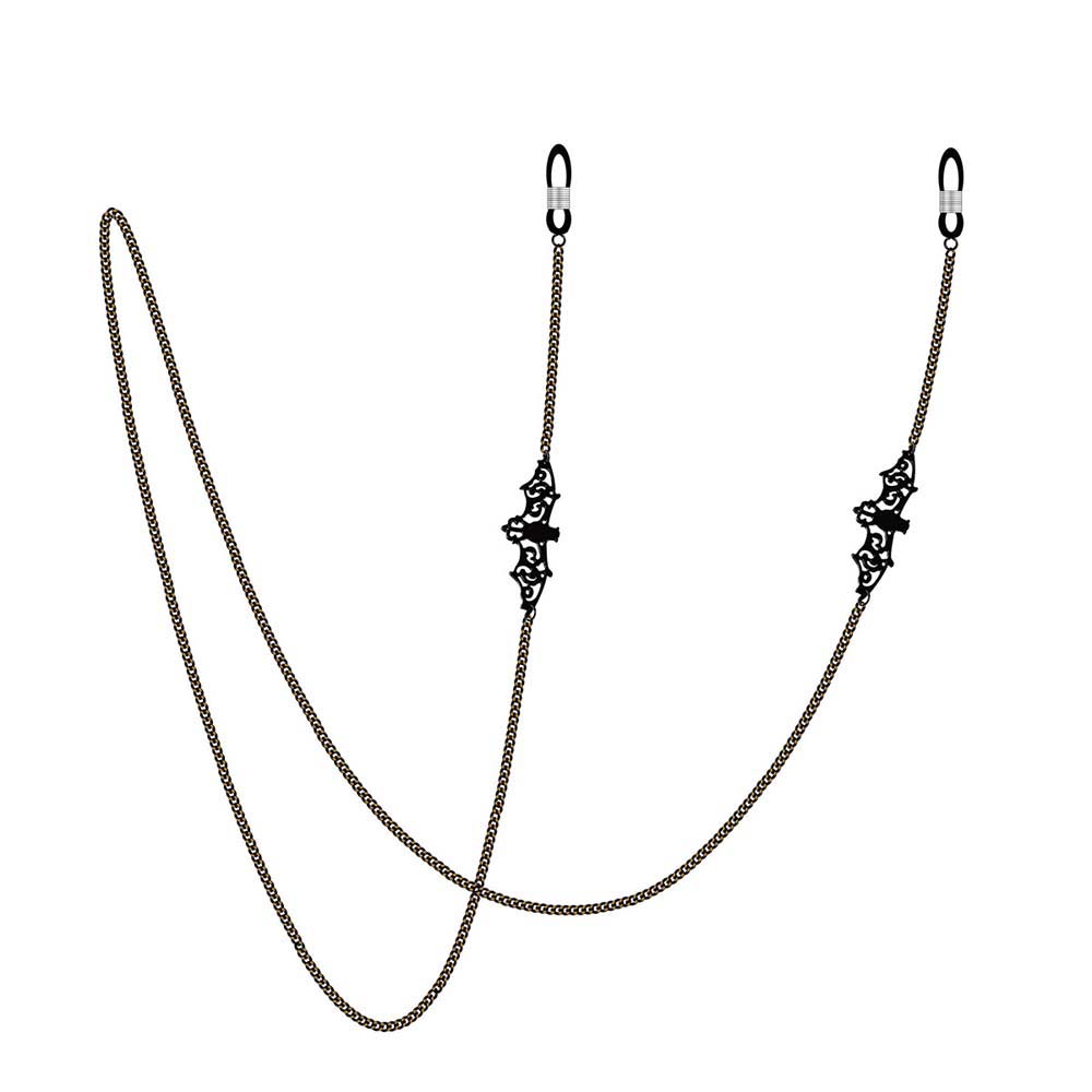 Non-slip Trendy Hollow Black B - Mask Chain Holder 评论和价格