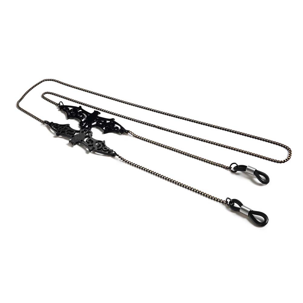 Non-slip Trendy Hollow Black B - Mask Chain Holder 评论和价格