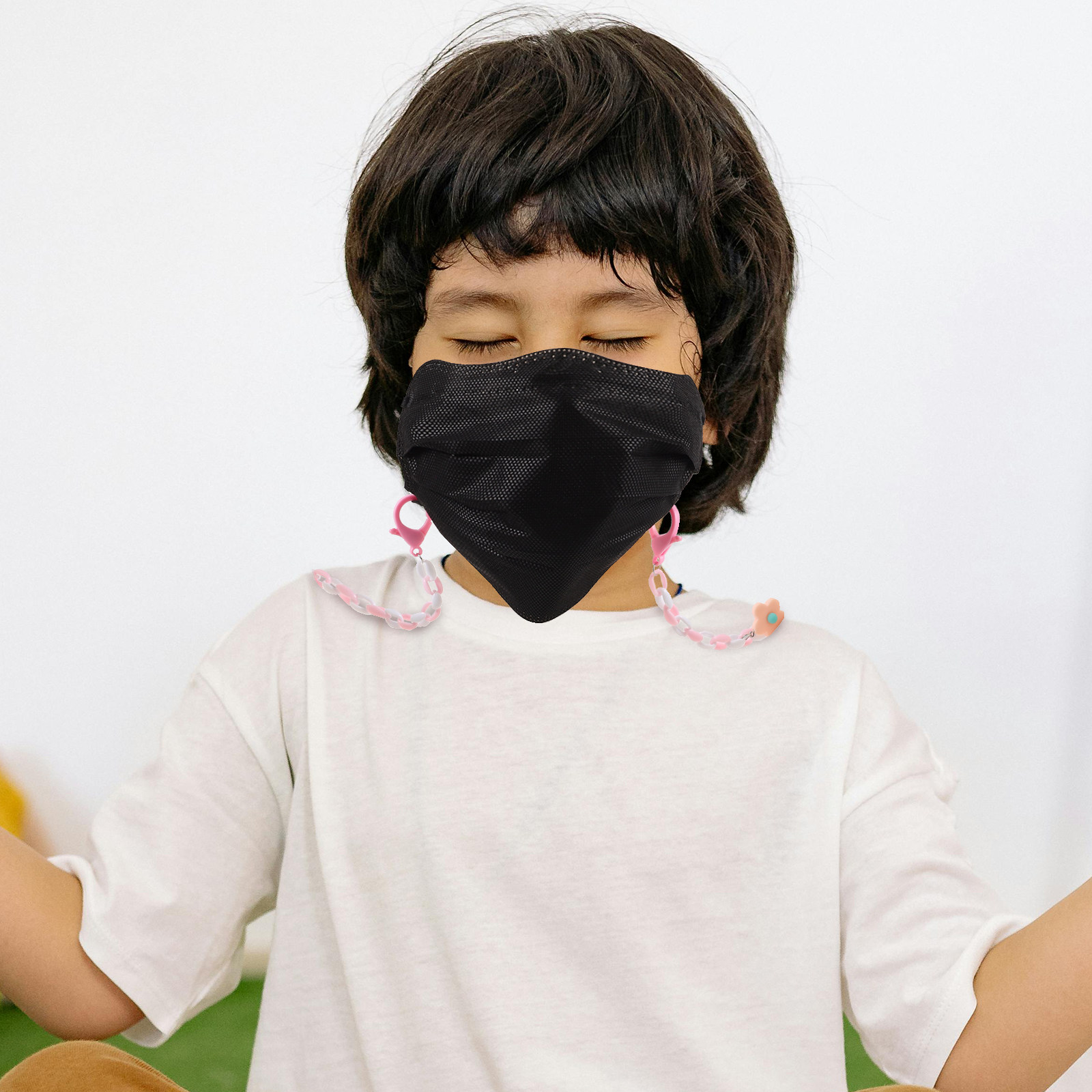 Colorful Floral Kids Mask Chai - Mask Chain Holder 评论和价格