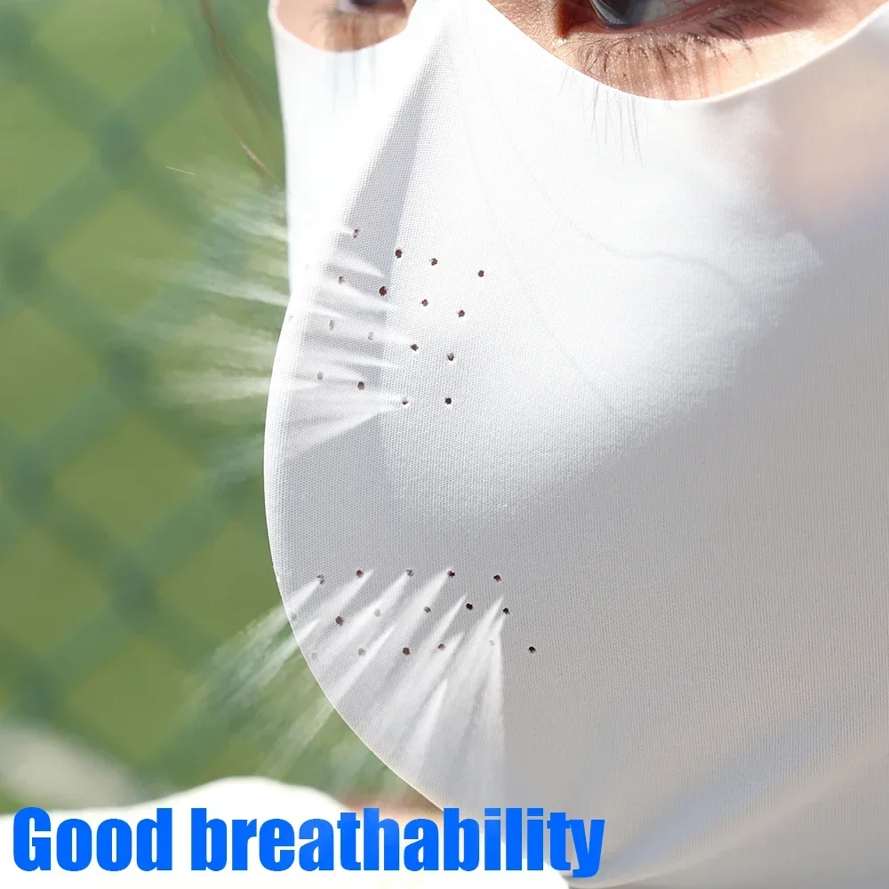 UV Protection Ice Silk Face Ma - Sports Mask Breathable 评论和价格