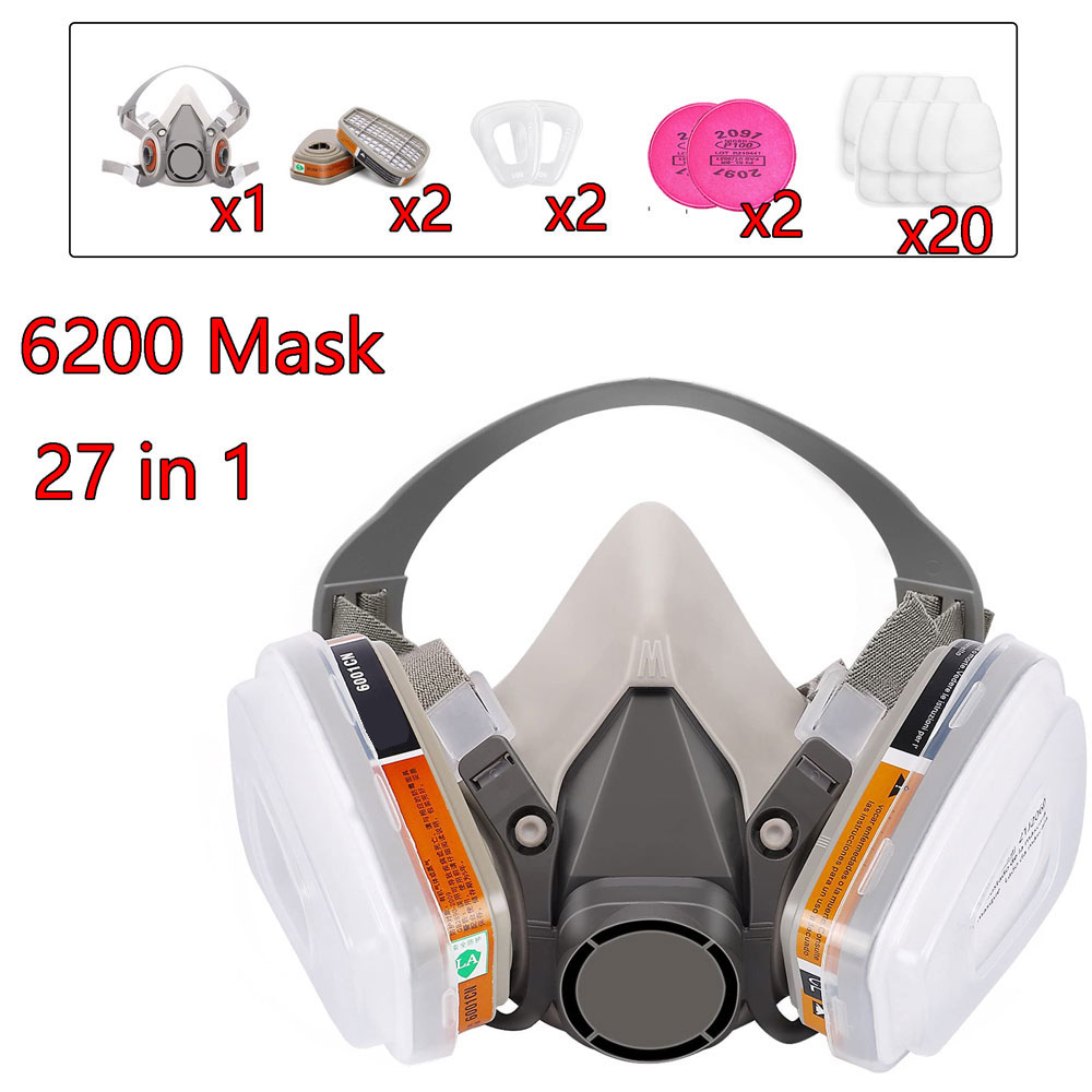 Gas Mask 6200 Set Vehicle Pain - Dust Mask Construction 评论和价格