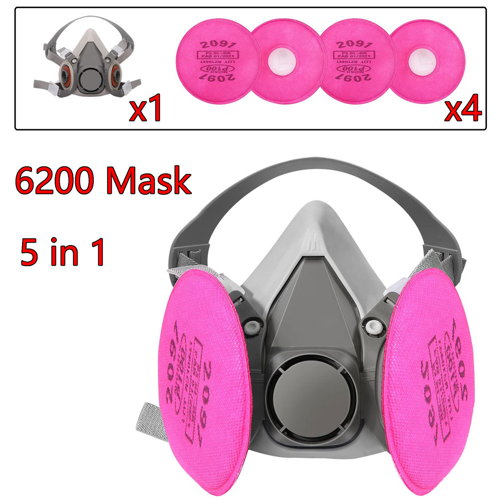 Gas Mask 6200 Set Vehicle Pain - Dust Mask Construction 评论和价格