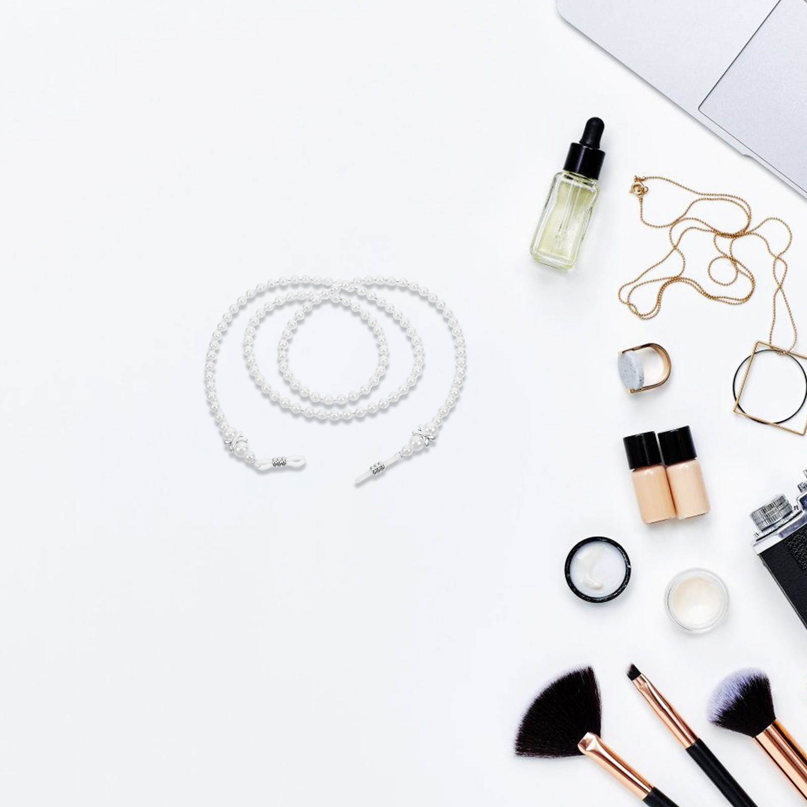 Elegant Pearl Eyeglass Cord fo - Mask Chain Holder 评论和价格